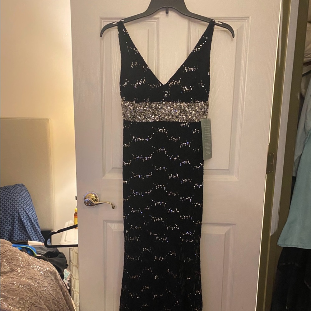 Black mermaid prom dress